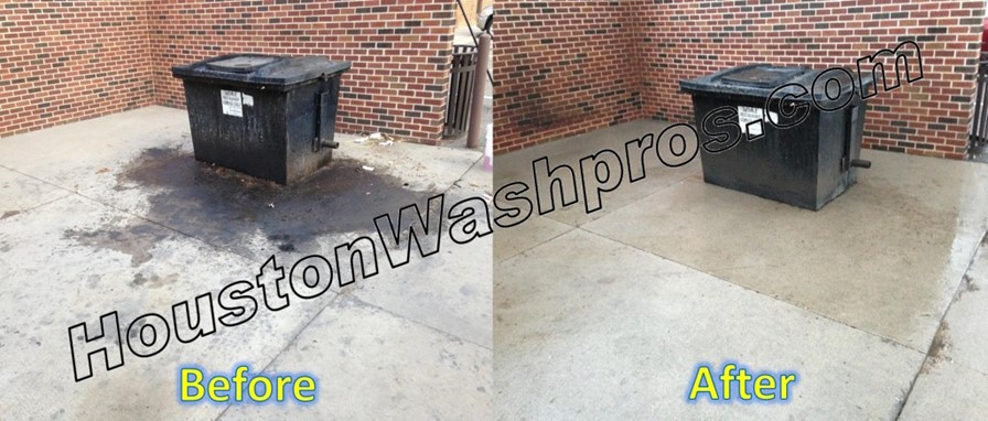Houston Commercial Dumspter Pad Cleaning