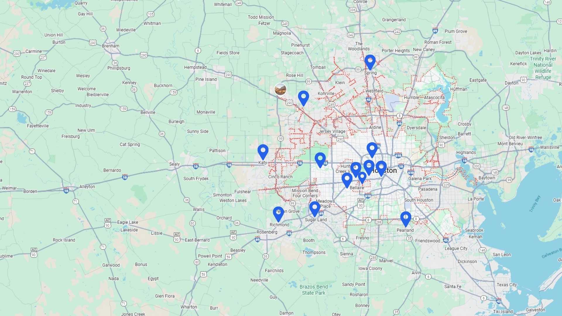 Houston Washpro Service Area